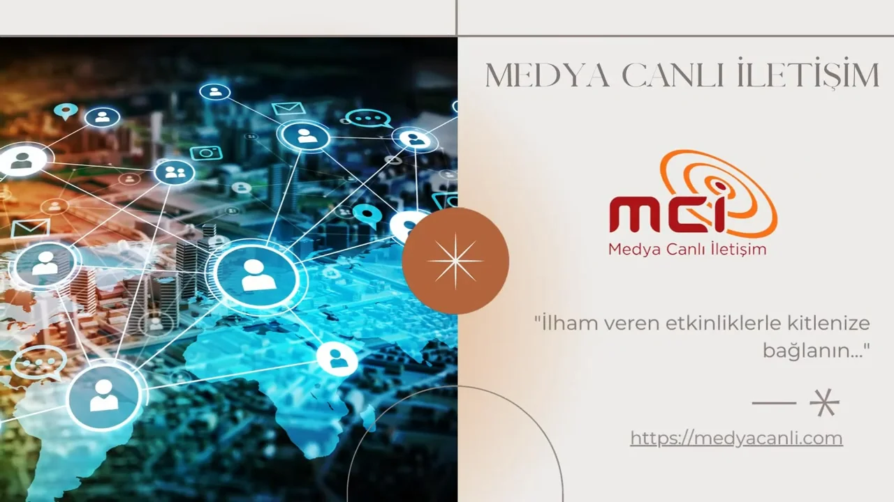 Medya Canlı İletişim tanıtım sunumu açılış ekranı